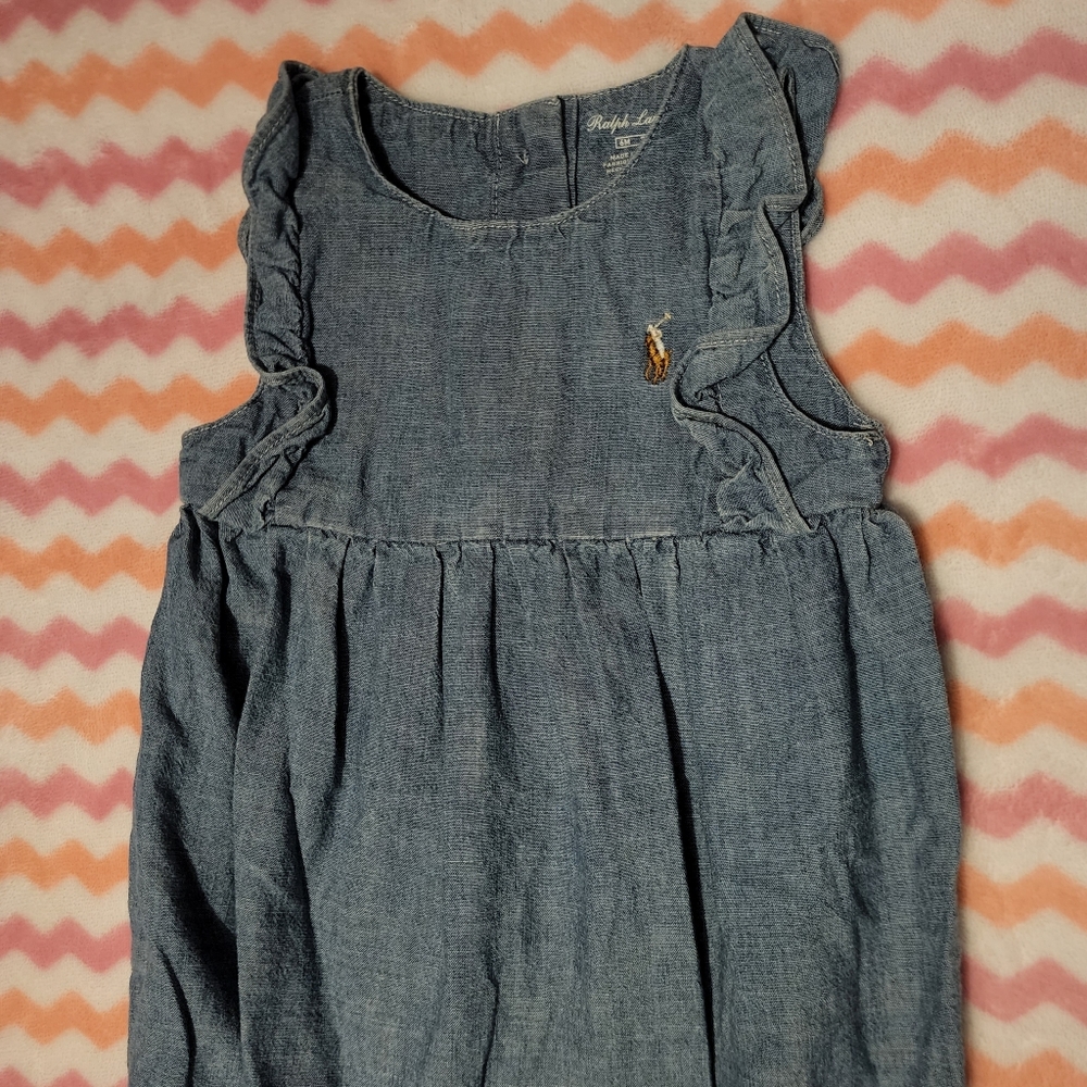 Ralph Lauren Baby Girl Denim Bubble Short tall..